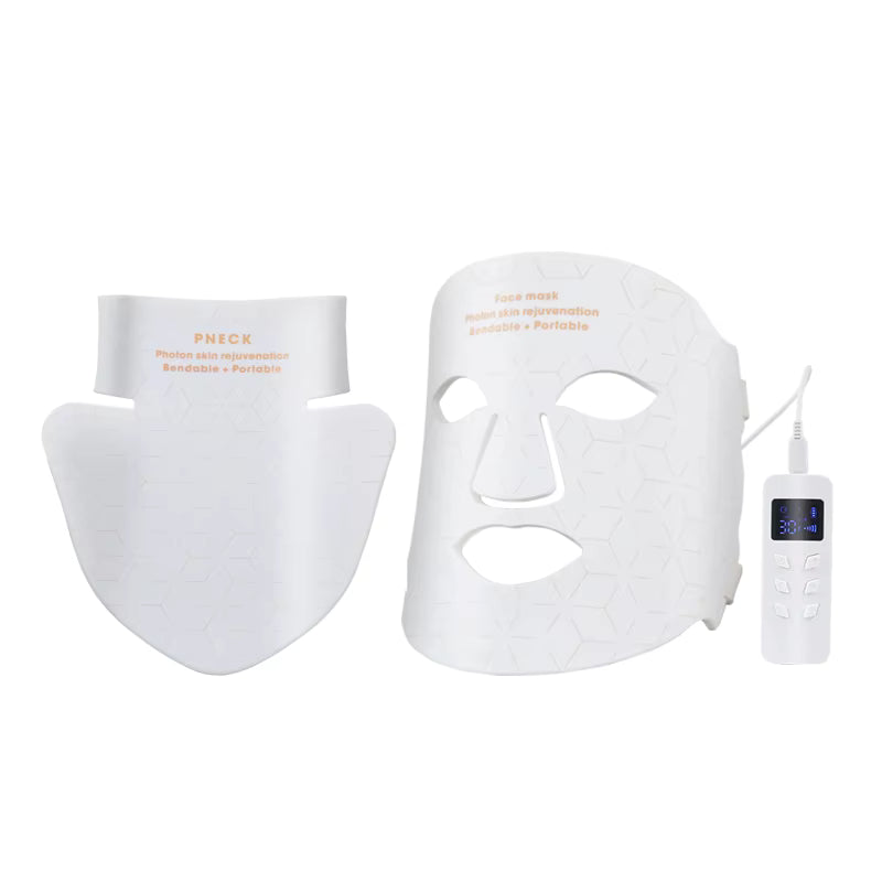 Red-Light Phototherapy Mask and Neck LED & NIR for Skin Care at Home and Professional Use CÉLEOR