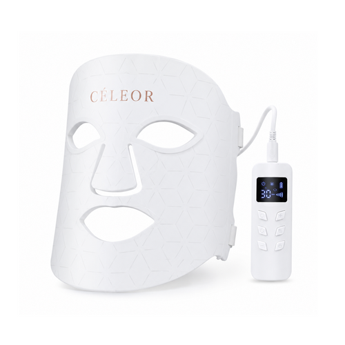Red-Light Phototherapy Mask LED & NIR for Skin Care at Home and Professional Use CÉLEOR