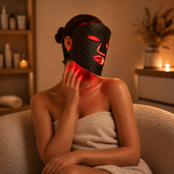 Red and near-infrared care for visible skin refinement